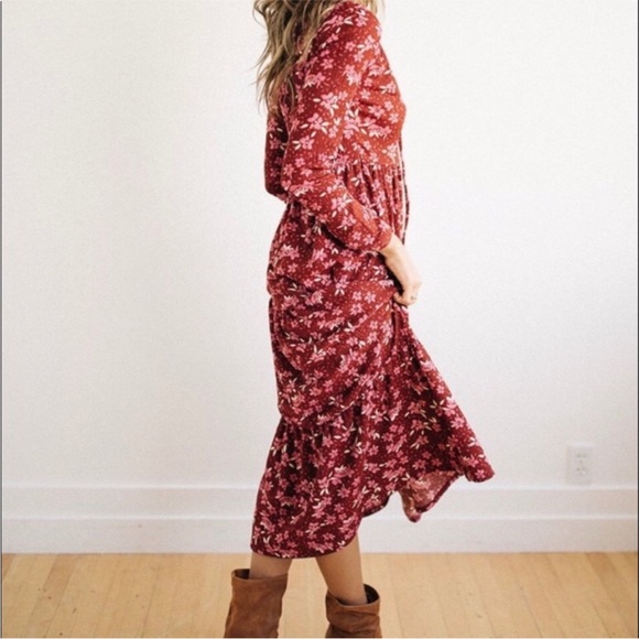 Free People Tears of Joy Midi Dress. Size Large. - Picture 3 of 11